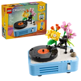 Record Player with Flowers fra LEGO – produktbillede 2 af 10