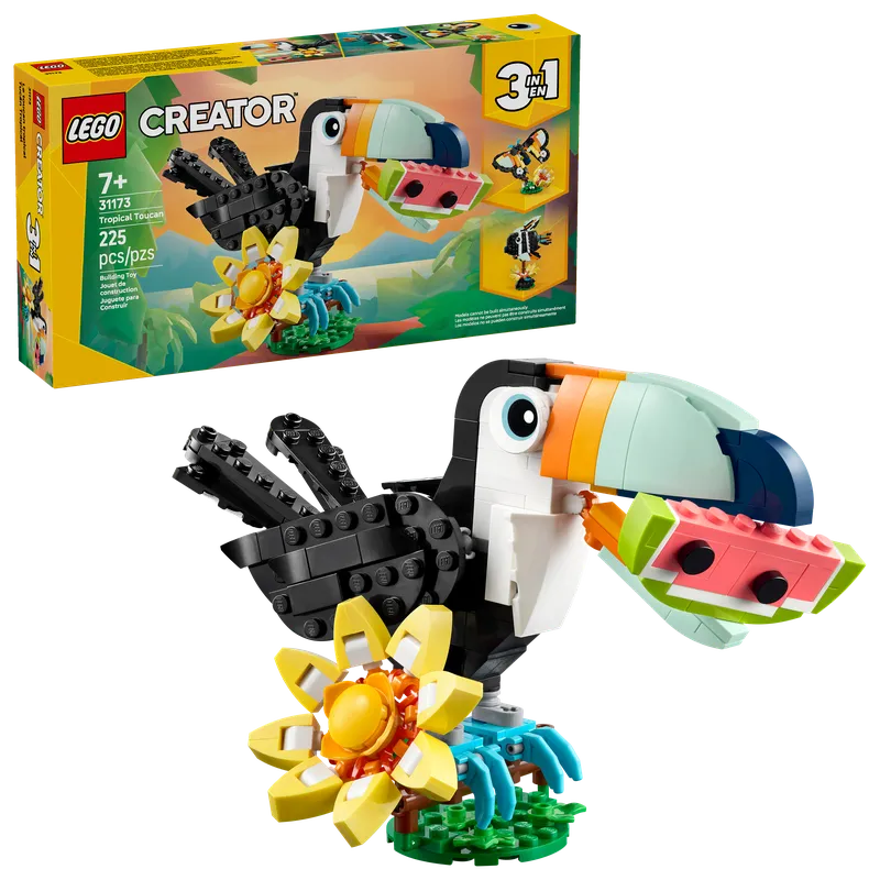 Wilde dieren: tropische toekan van LEGO – productfoto 2 van 10