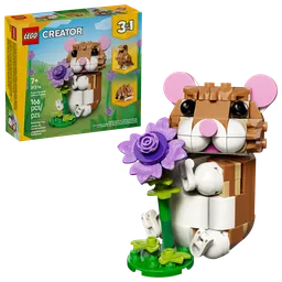 LEGO Cute Hamster with a Flower (31376) - afbeelding 1