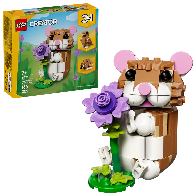 Cute Hamster with a Flower von LEGO – Produktfoto 25 von 33