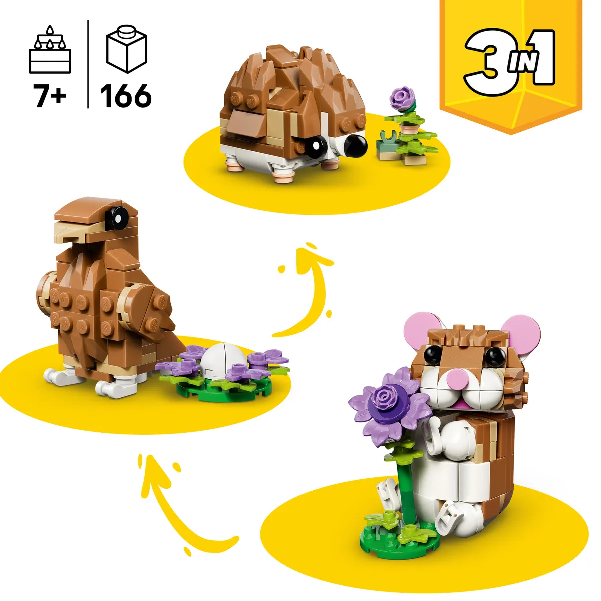 LEGO Cute Hamster with a Flower (31376) - Bild 9