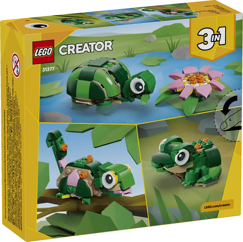 Turtle with a Water Lily Flower by LEGO – product photo 13 of 25