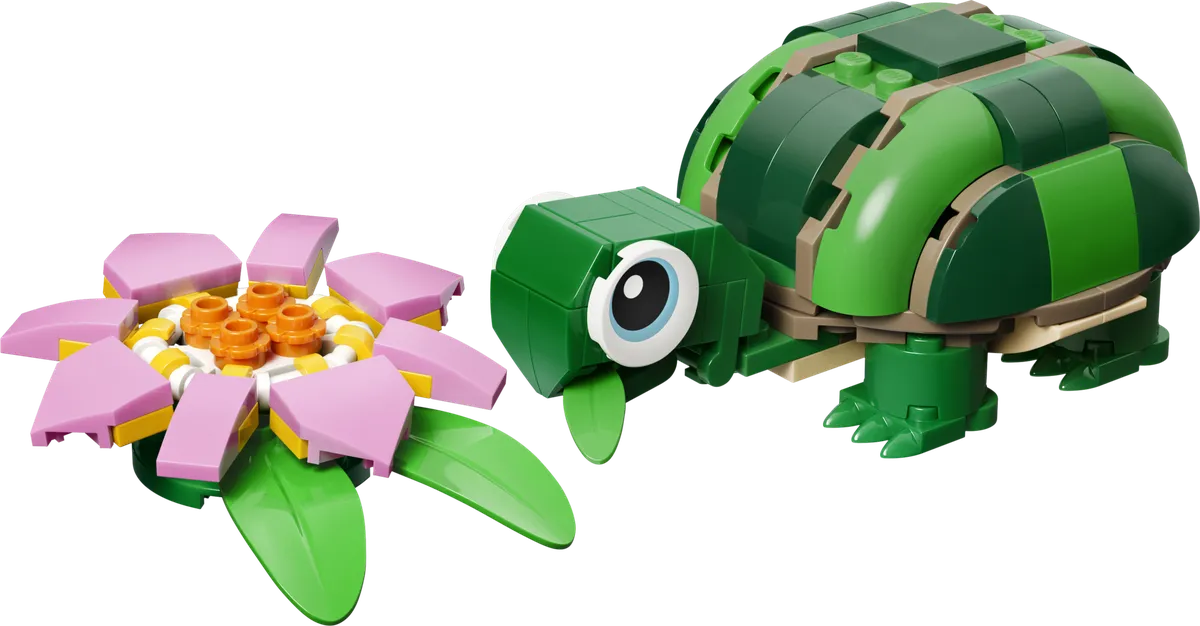 LEGO Turtle with a Water Lily Flower (31377) - Bild 4