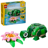 Schildpad met waterlelie - Afbeelding 15 van 24