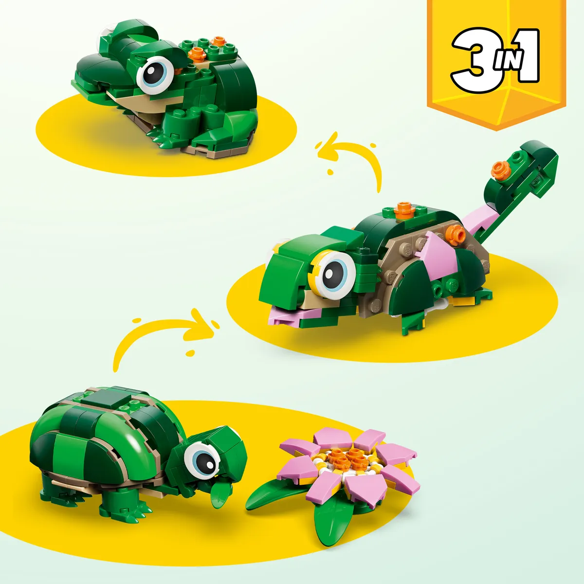 LEGO Turtle with a Water Lily Flower (31377) - Bild 18