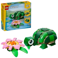 Schildpad met waterlelie - Afbeelding 2 van 24