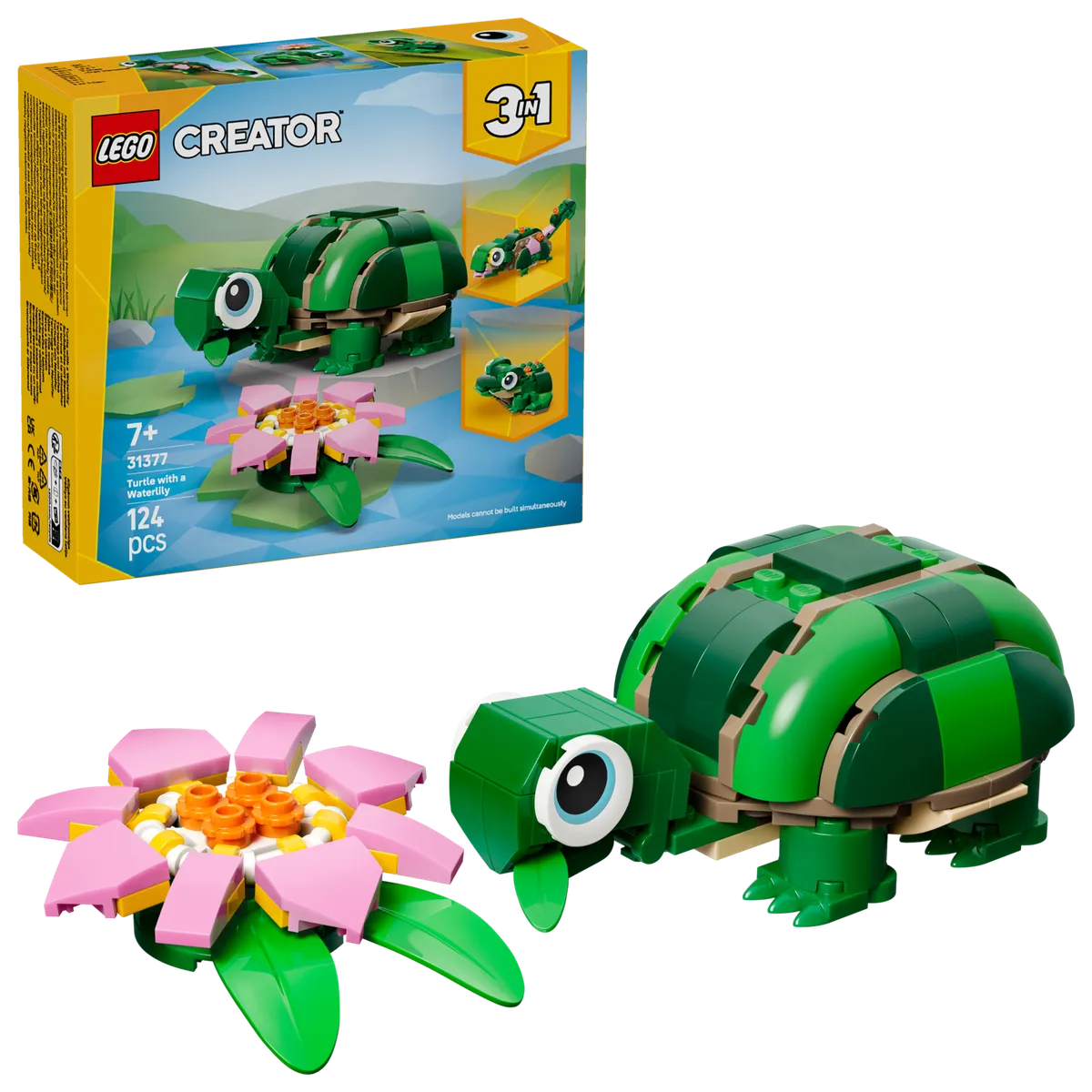 LEGO Turtle with a Water Lily Flower (31377) - Bild 2