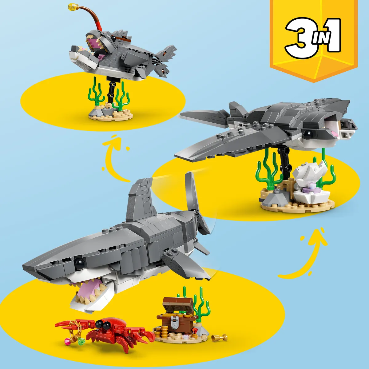 LEGO Fierce Shark with a Treasure Chest (31381) - Bild 18