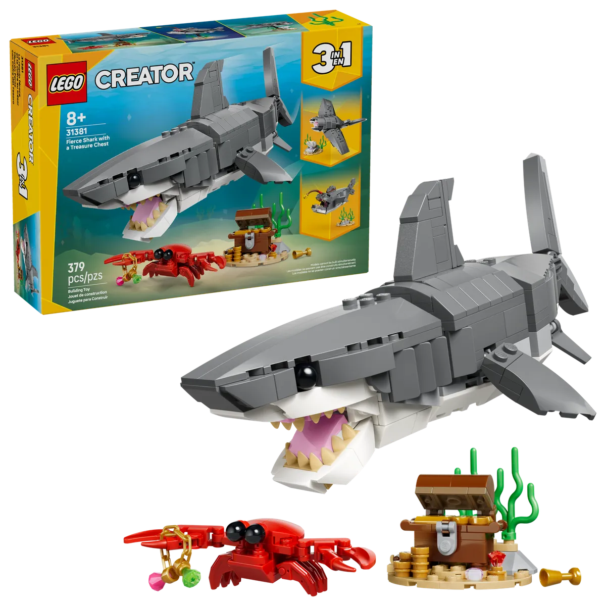 LEGO Fierce Shark with a Treasure Chest (31381) - Bild 8