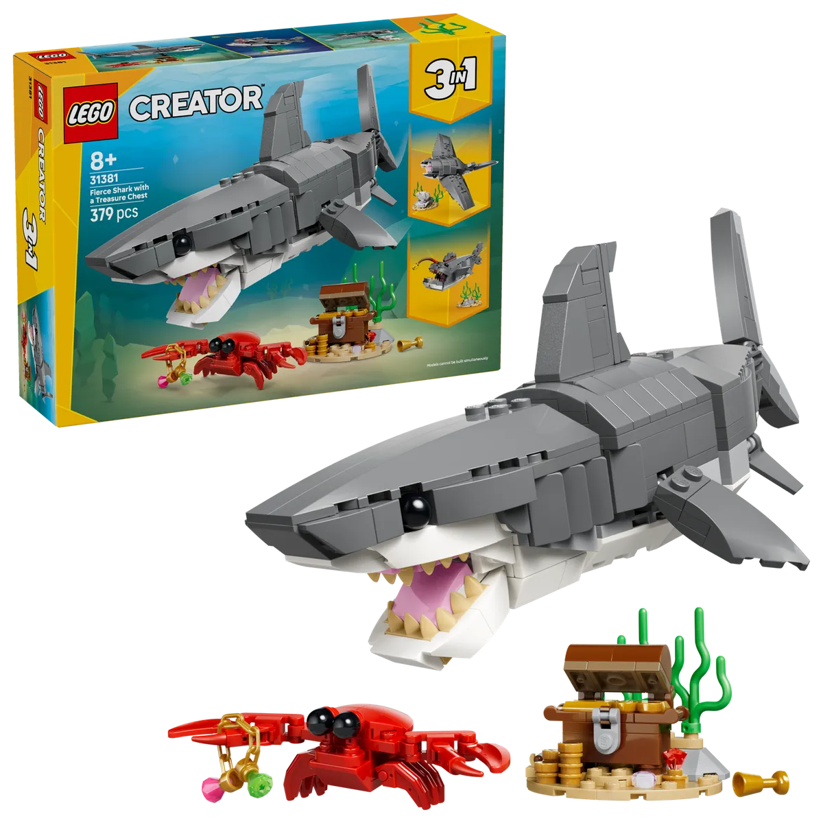 LEGO Fierce Shark with a Treasure Chest (31381) - Bild 1