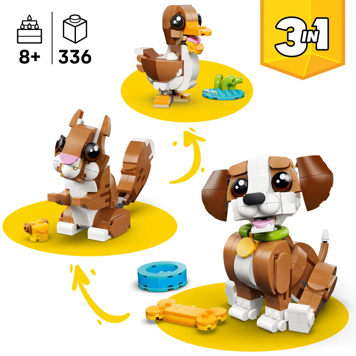 LEGO Cute Animals: Playful Puppy Dog (31382) - Bild 5