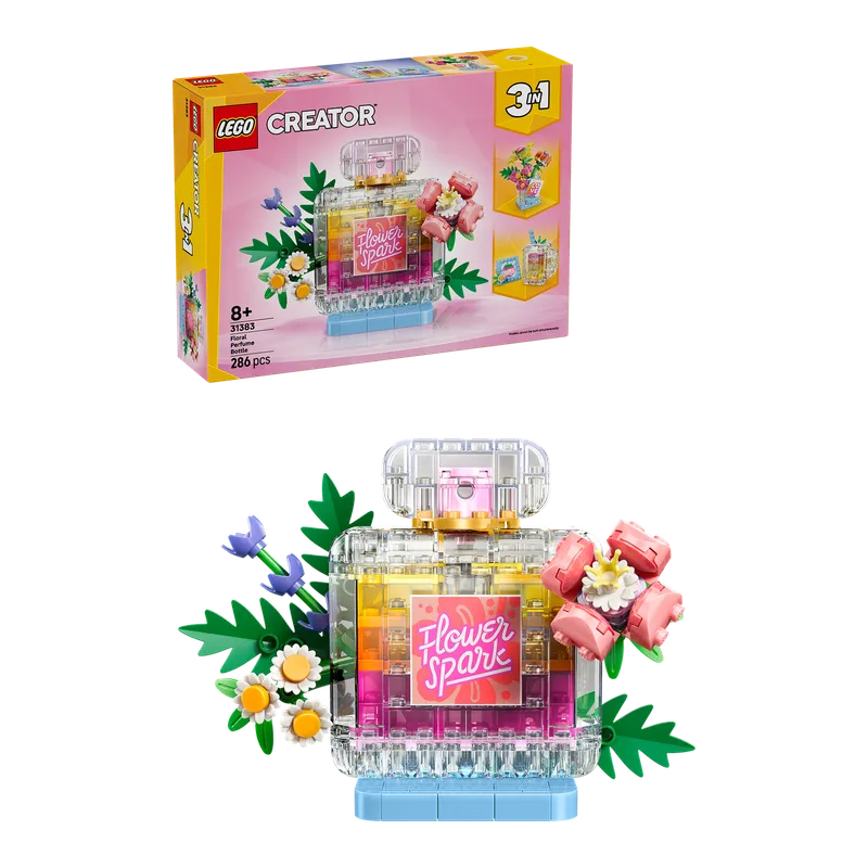 Floral Decor Perfume Bottle
