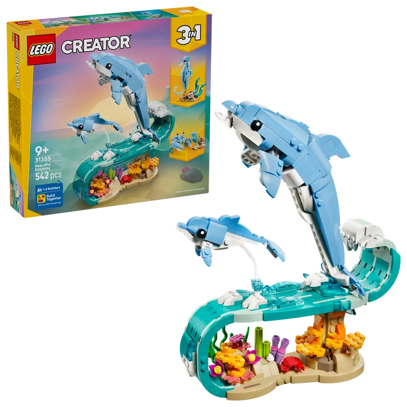 Zeedieren: prachtige dolfijnen van LEGO – productfoto 15 van 25
