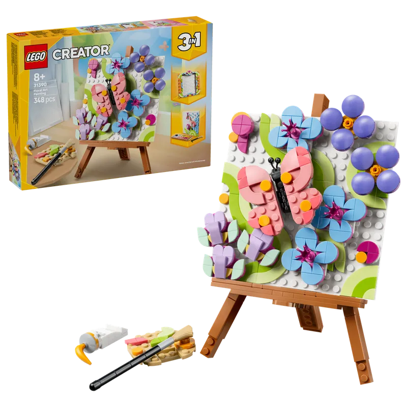 Floral Art Decor Painting von LEGO – Produktfoto 2 von 17