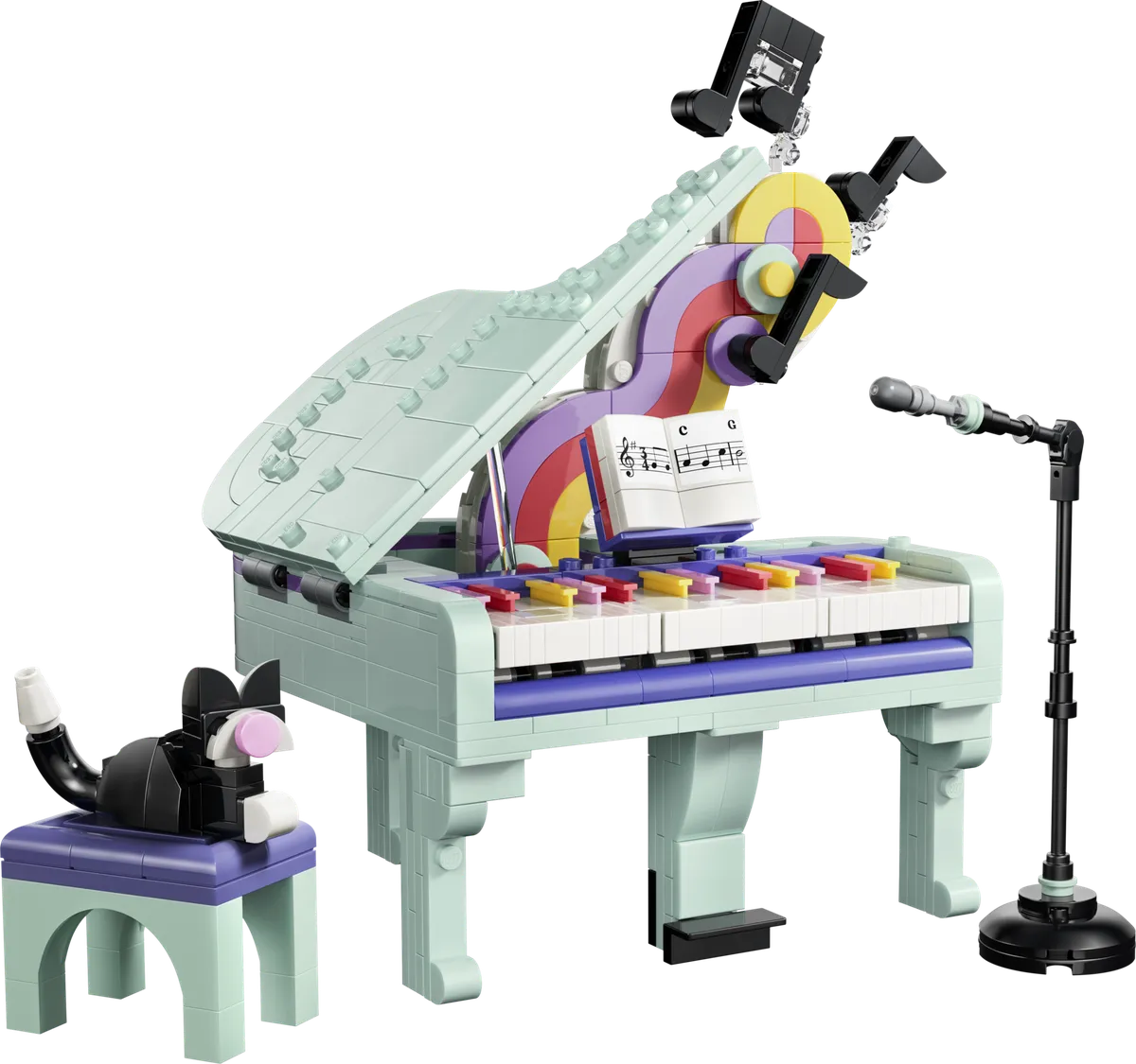 LEGO Music Decor Piano with Cat (31392)