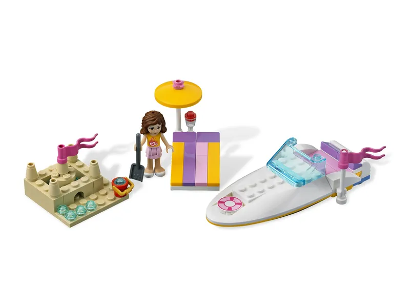 Olivia's Speedboat van LEGO – productfoto