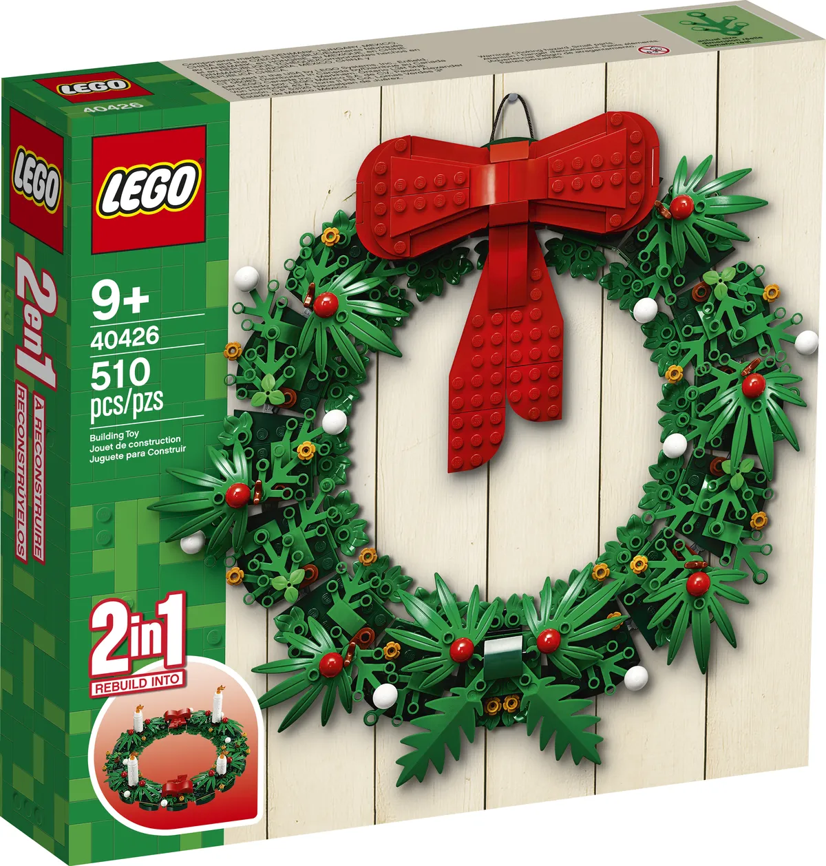 LEGO Christmas Wreath 2-in-1 (40426) - Bild 1