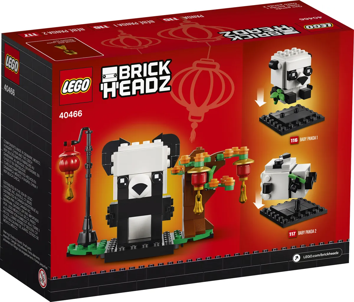 LEGO Chinese New Year Pandas (40466) - Bild 2
