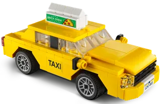 Gele taxi van LEGO – productfoto 3 van 7
