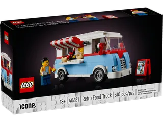 Retro Food Truck van LEGO – productfoto 1 van 4
