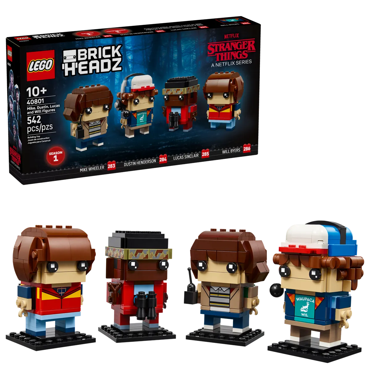 LEGO Mike, Dustin, Lucas and Will Figures (40801) - image 3