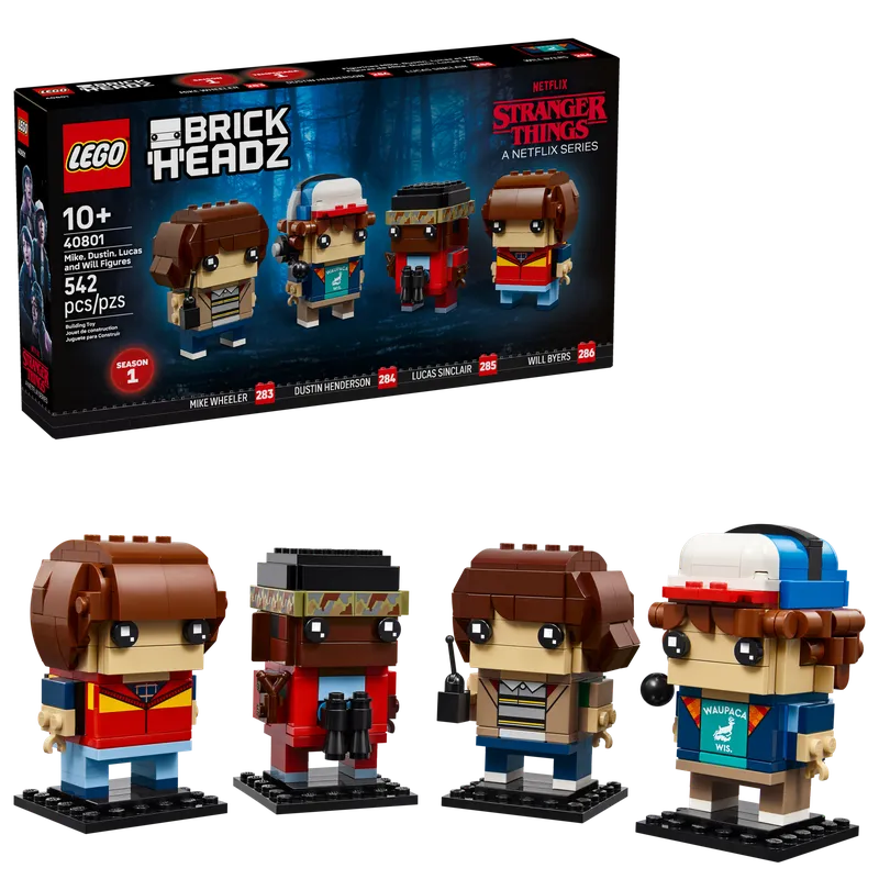 LEGO 40801 Mike, Dustin, Lucas en Will figuren detail image