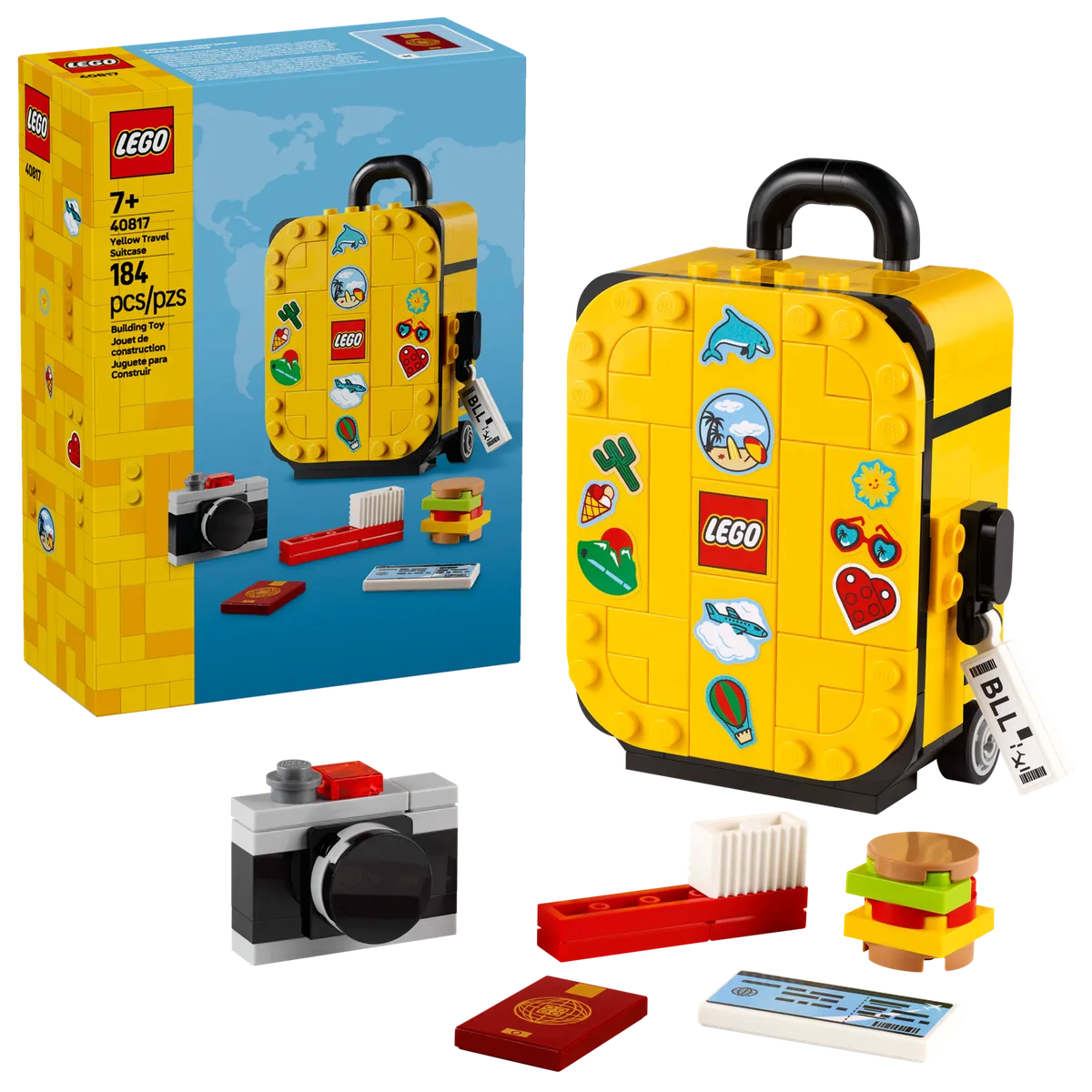LEGO Yellow Travel Suitcase (40817) - Bild 3