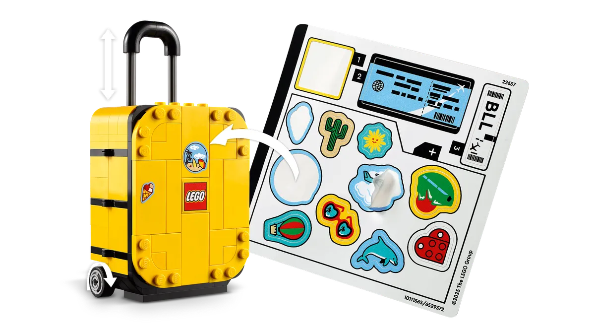 LEGO Yellow Travel Suitcase (40817) - Bild 1
