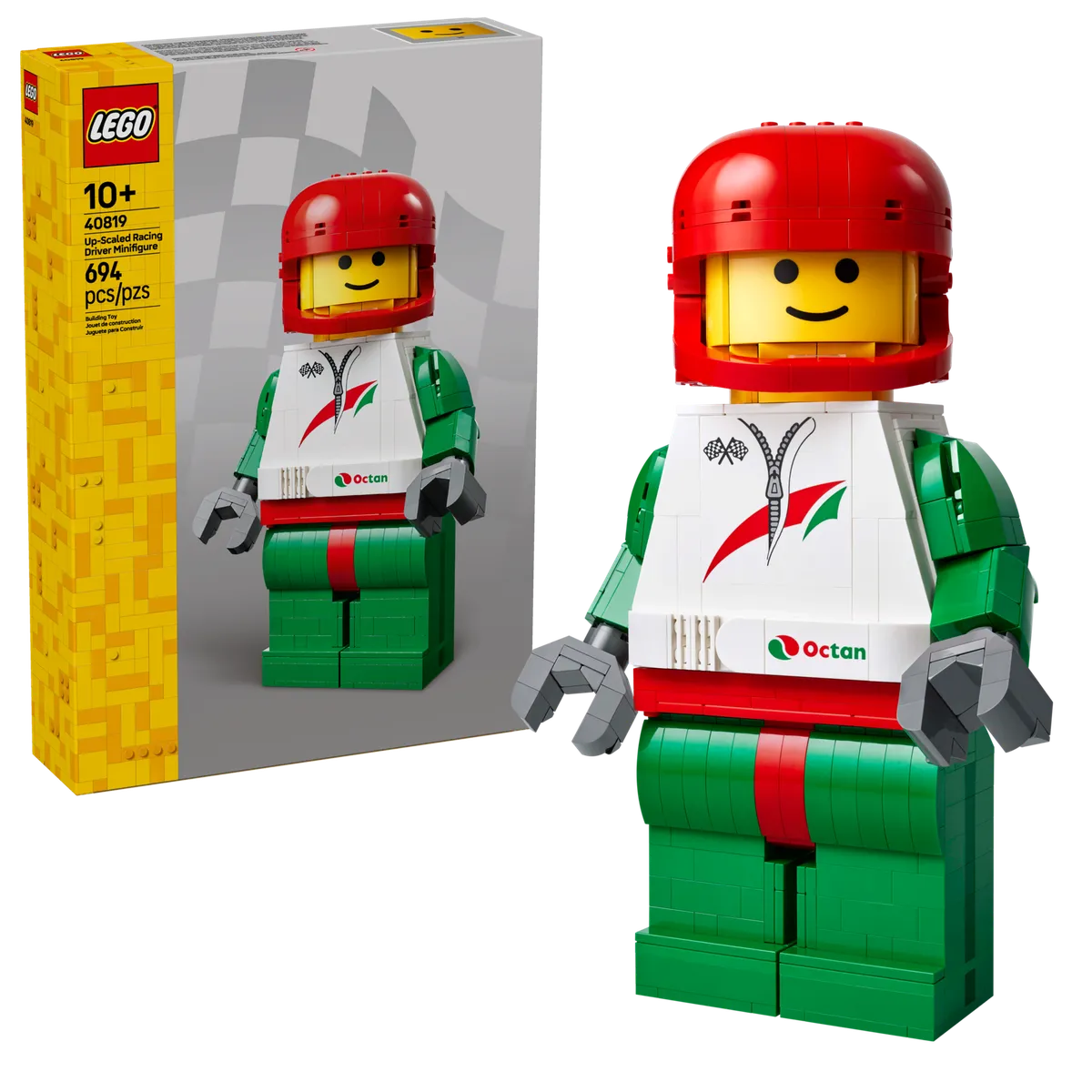 LEGO Up-Scaled Racing Driver Minifigure (40819) - Bild 2