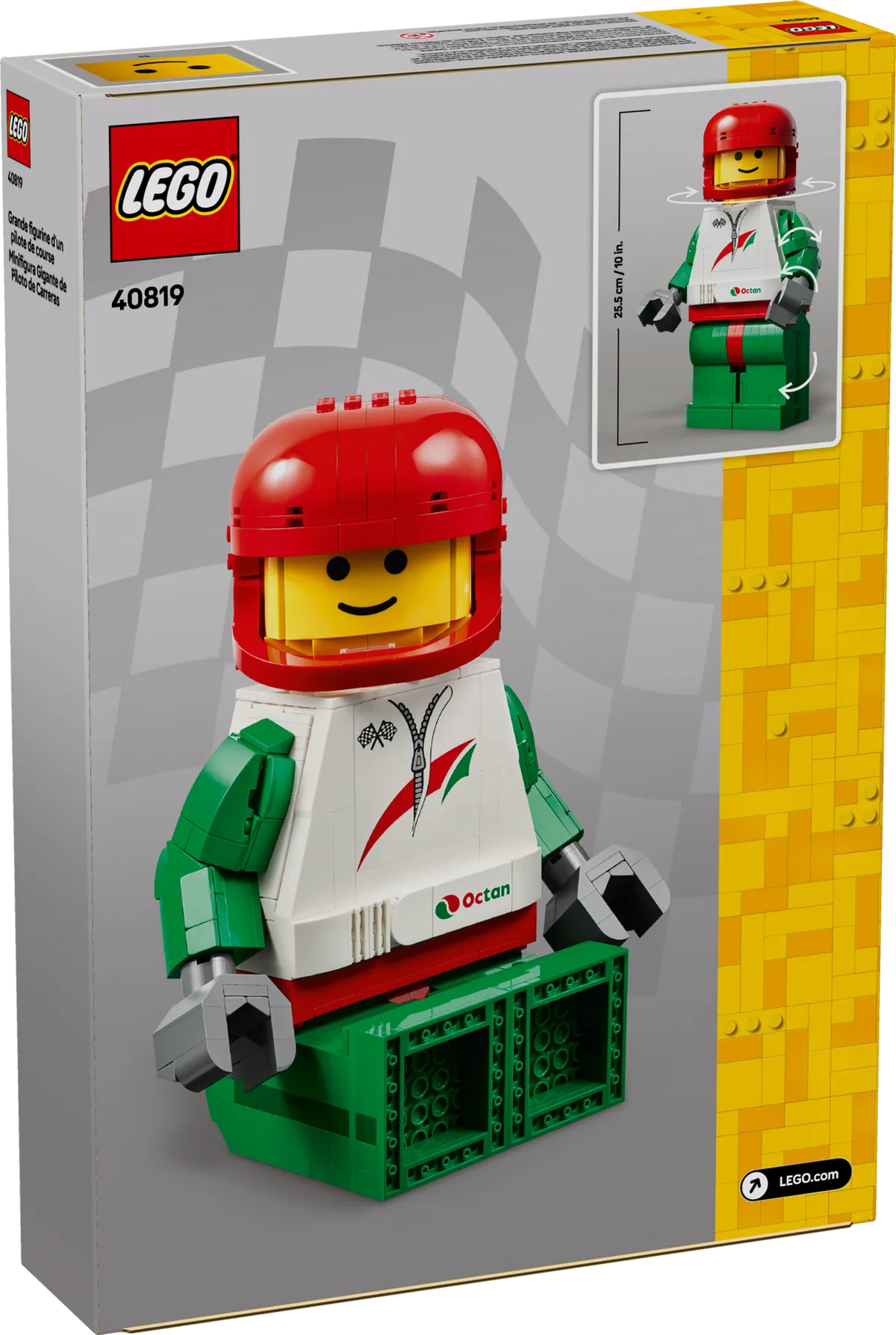 LEGO Up-Scaled Racing Driver Minifigure (40819) - Bild 5