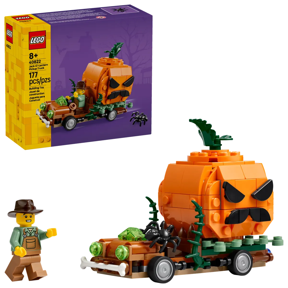 LEGO Jack-O'-Lantern Pickup Truck (40822) - Bild 4