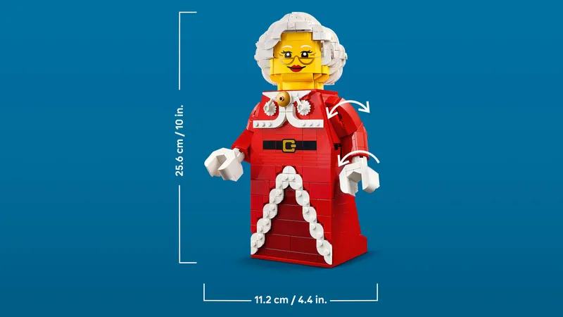 Up-Scaled Mrs. Claus Minifigure fra LEGO – produktfoto 4 af 9