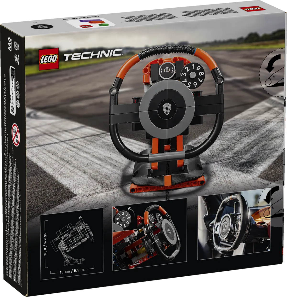 LEGO Koenigsegg Sadair's Spear Steering Wheel (40894) - Bild 4