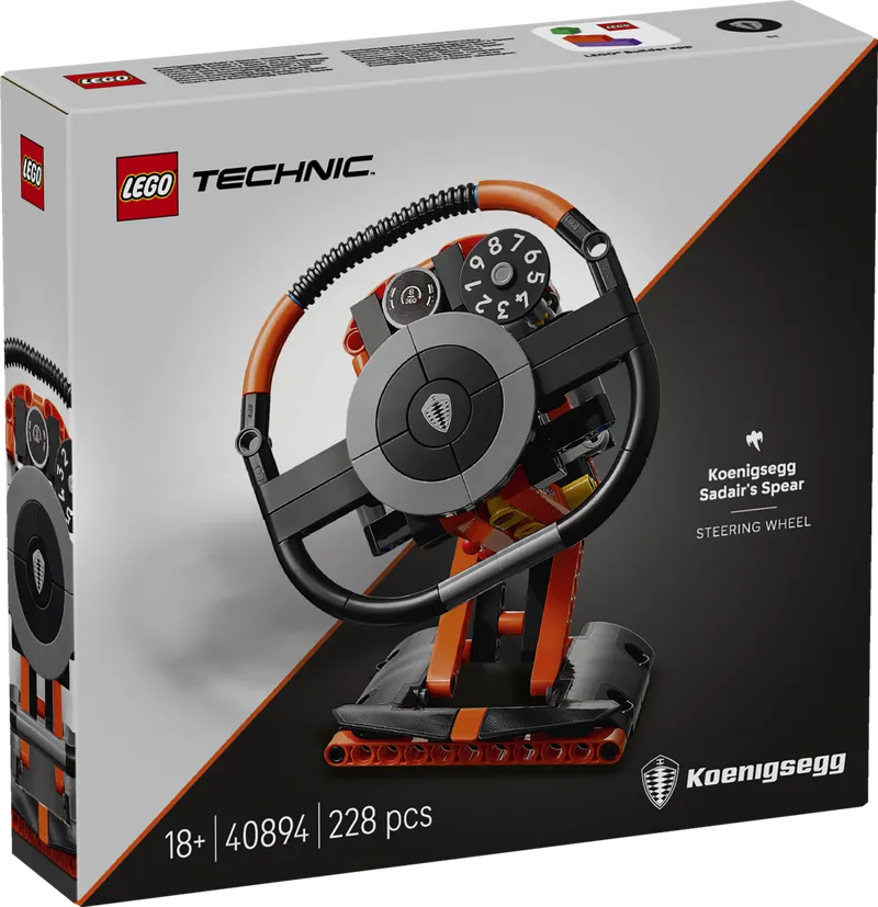 Koenigsegg Sadair's Spear Steering Wheel från LEGO – produktbild 1 av 5