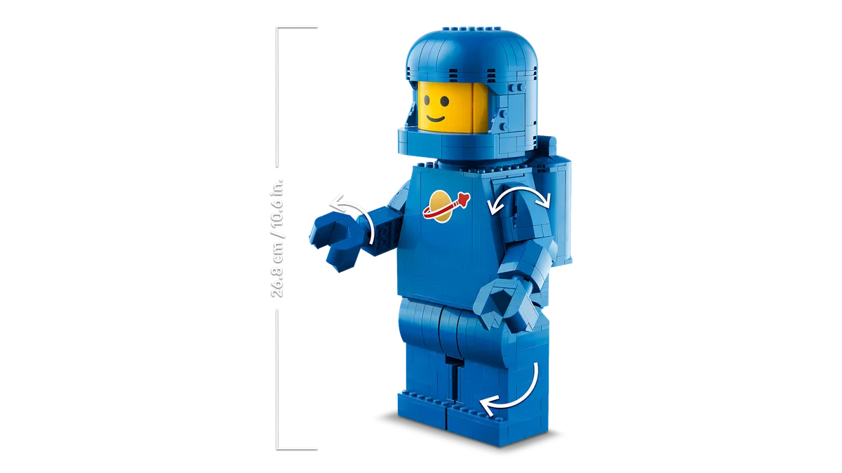 LEGO Up-Scaled Blue Astronaut Minifigure (40921) - Bild 3