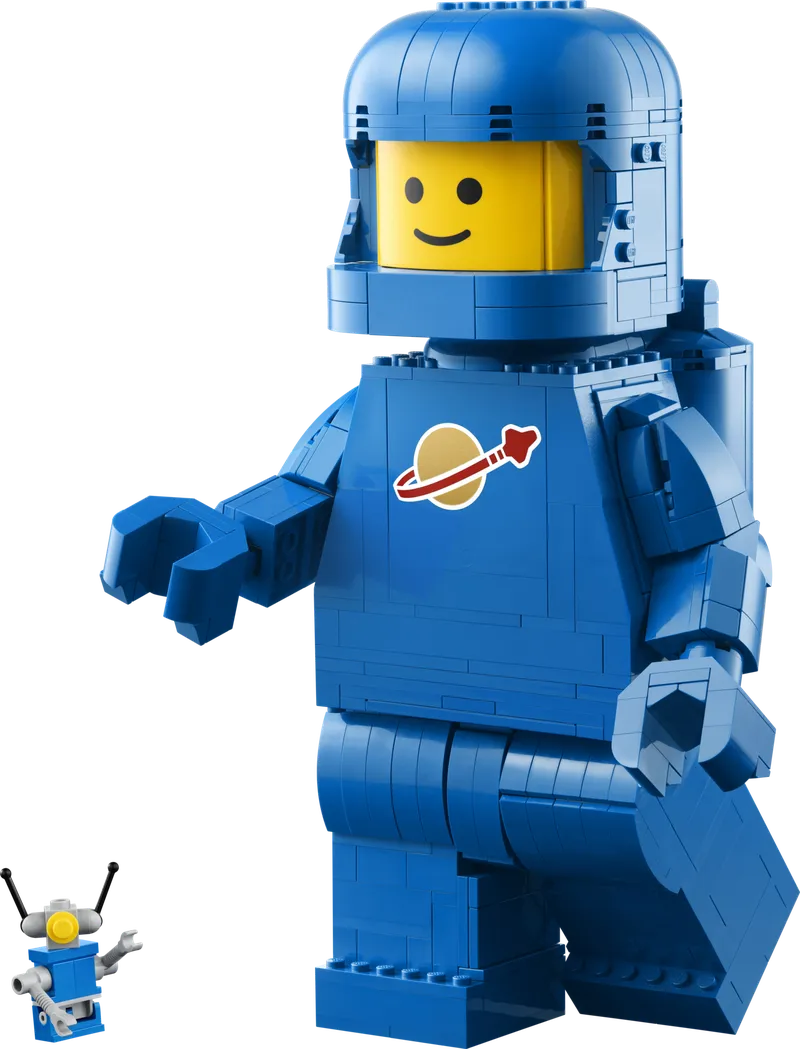 Up-Scaled Blue Astronaut Minifigure