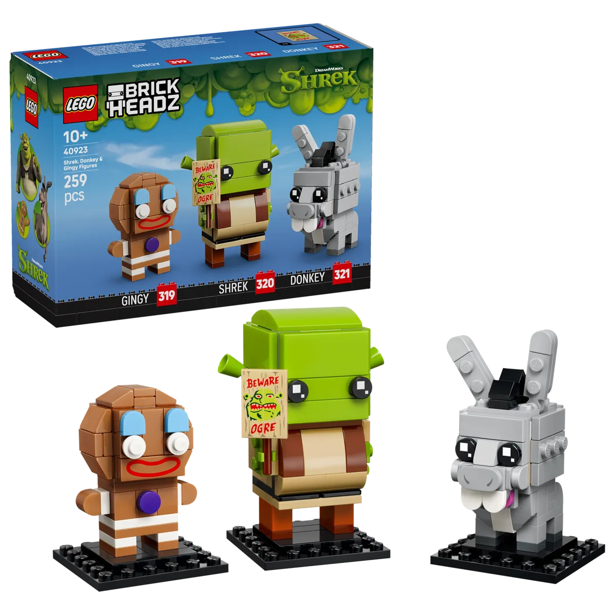 LEGO Shrek, Donkey & Gingy Figures (40923) - Bild 3