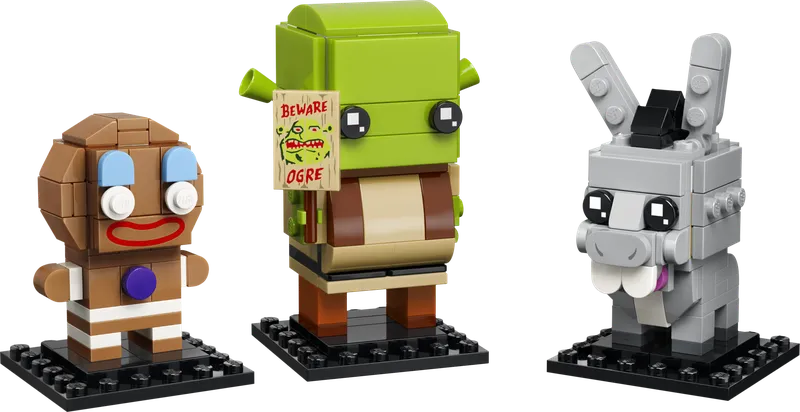 Shrek, Donkey & Gingy Figures