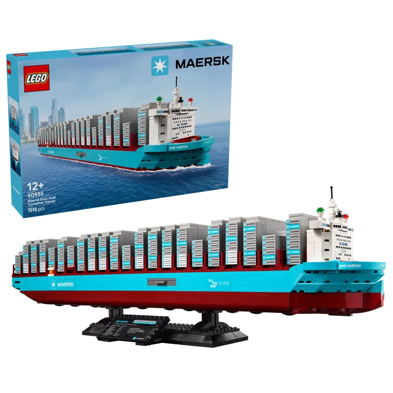 Maersk Dual-Fuel Container Vessel fra LEGO – produktbillede 2 af 16