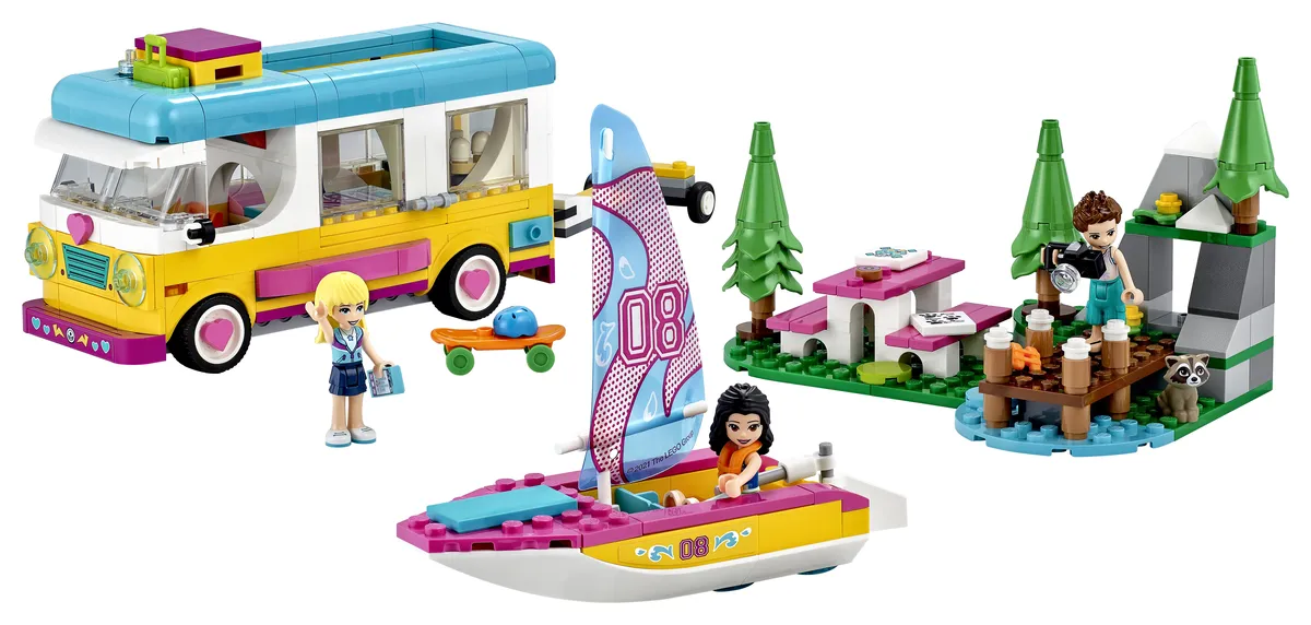 LEGO Forest Camper Van and Sailboat (41681)