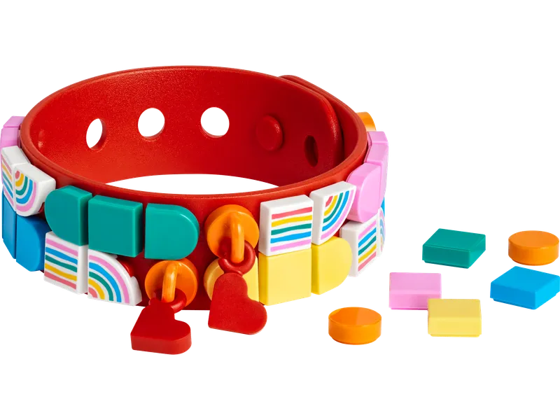 Rainbow Bracelet with Charms