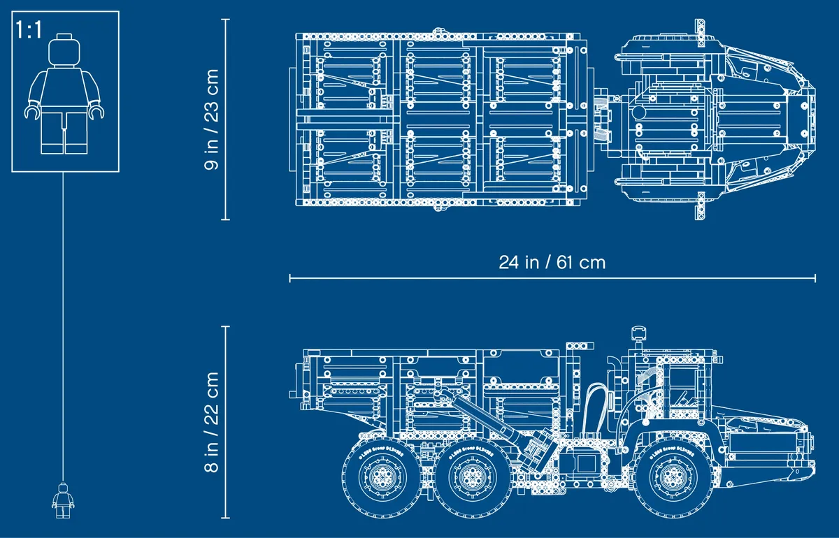 LEGO 6x6 Volvo Articulated Hauler (42114) - Bild 16