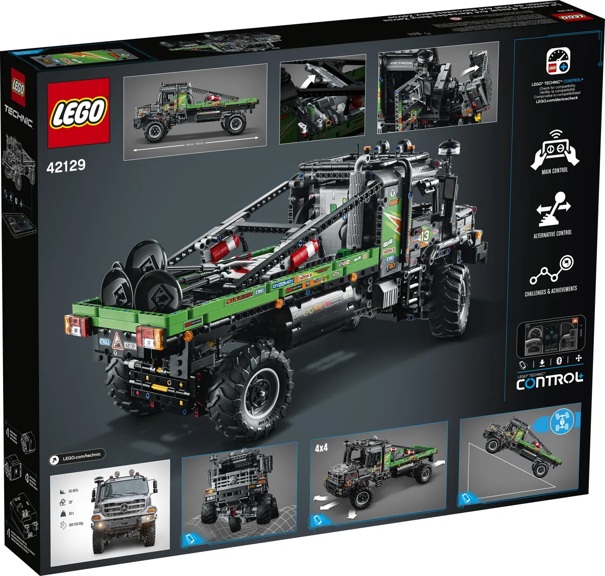 LEGO 4x4 Mercedes-Benz Zetros Trial Truck (42129) - afbeelding 11