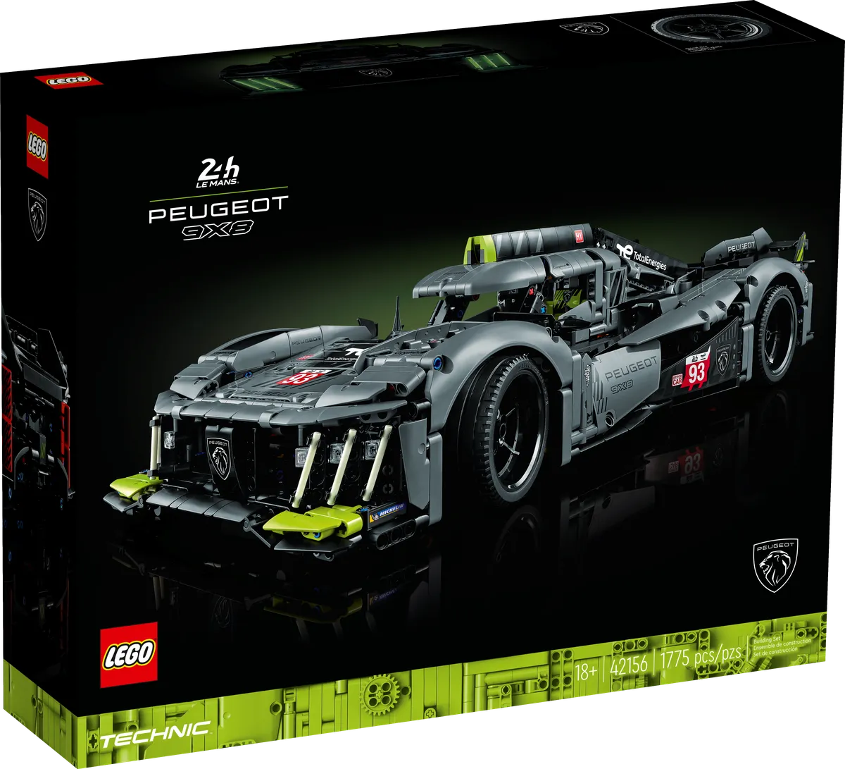 LEGO PEUGEOT 9X8 24H Le Mans Hybrid Hypercar (42156) - Bild 1