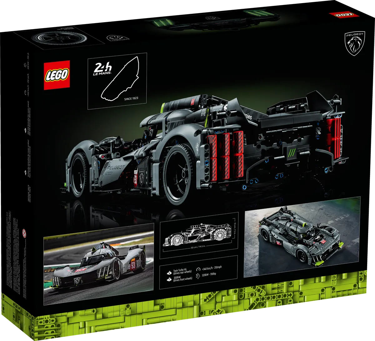 LEGO PEUGEOT 9X8 24H Le Mans Hybrid Hypercar (42156) - Bild 6