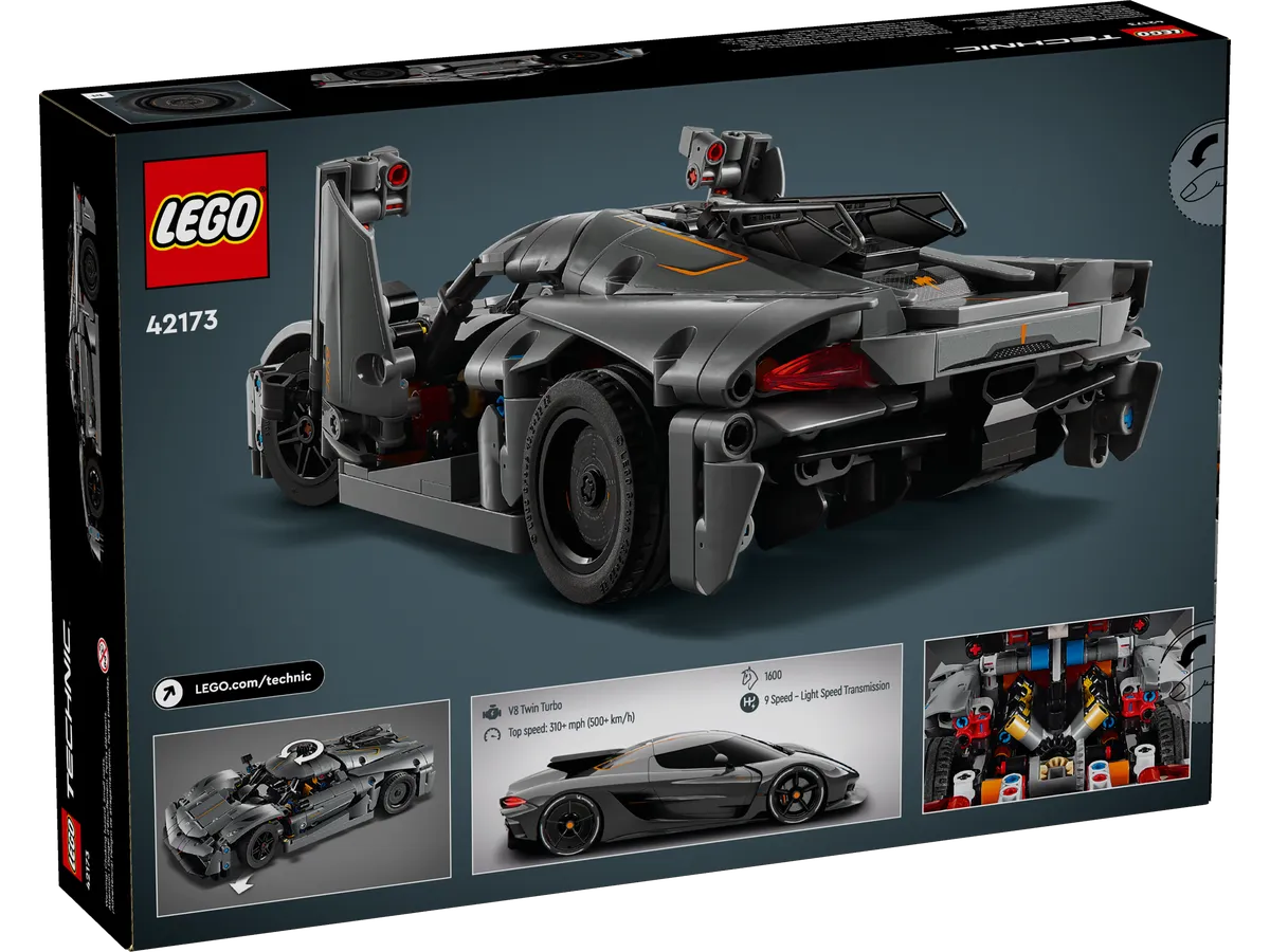 LEGO Koenigsegg Jesko Absolut Grey Hypercar (42173) - image 7
