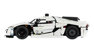 Koenigsegg Jesko Absolut witte hypercar van LEGO – productfoto 3 van 11