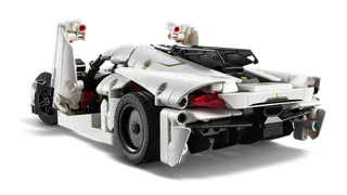 Koenigsegg Jesko Absolut witte hypercar van LEGO – productfoto 5 van 11