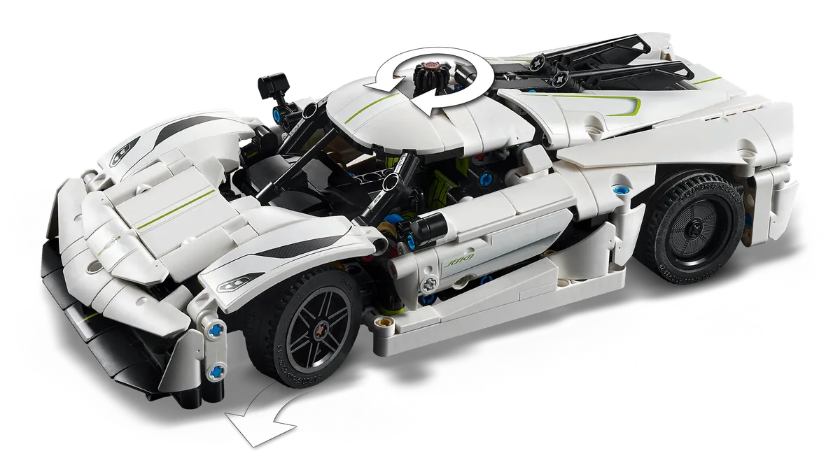 LEGO Koenigsegg Jesko Absolut White Hypercar (42184) - Bild 3