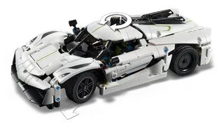 Koenigsegg Jesko Absolut witte hypercar van LEGO – productfoto 6 van 11